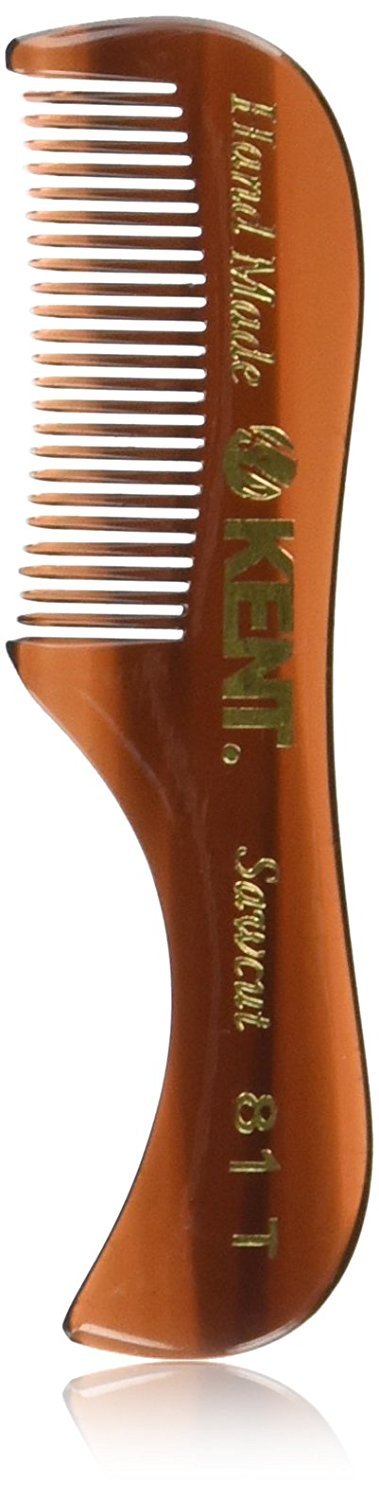 Kent 81T- Men's Handmade Beard / Moustache Comb, X-Small